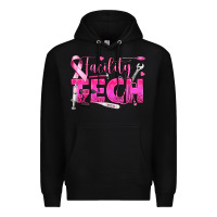 Black Breast Cancer Facility Tech Premium Hoodie - texasbilliewilder