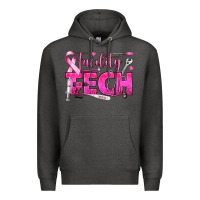 Charcoal Heather Breast Cancer Facility Tech Premium Hoodie - texasbilliewilder