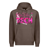 Coffee Breast Cancer Facility Tech Premium Hoodie - texasbilliewilder