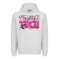 Dove Grey Breast Cancer Facility Tech Premium Hoodie - texasbilliewilder