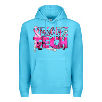 Ocean Blue Breast Cancer Facility Tech Premium Hoodie - texasbilliewilder