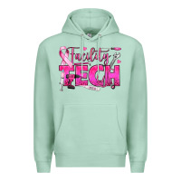 Seafoam Breast Cancer Facility Tech Premium Hoodie - texasbilliewilder