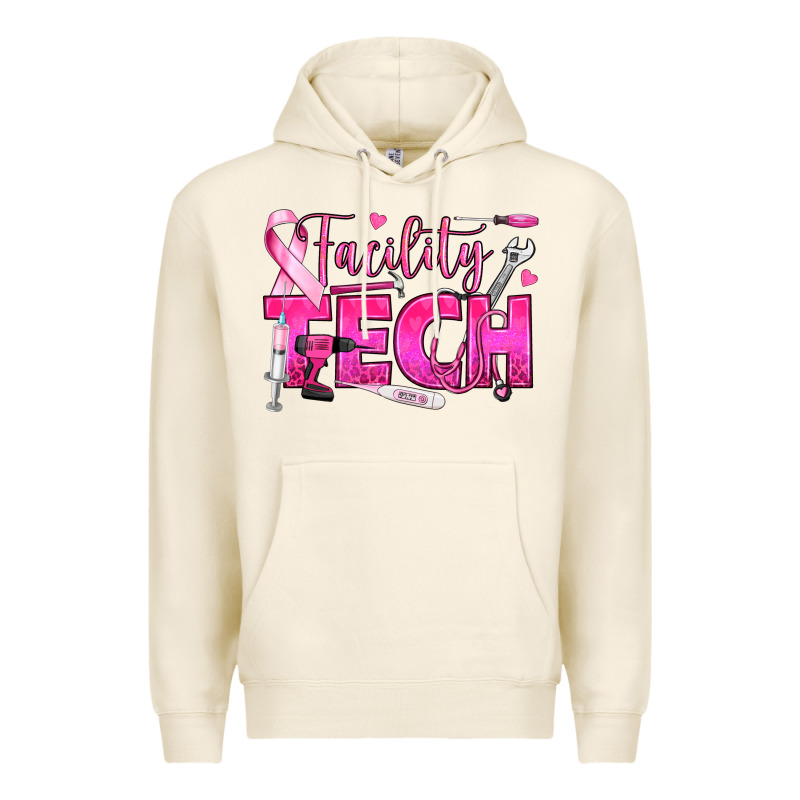 Breast Cancer Facility Tech Premium Hoodie by texasbilliewilder | Teevron