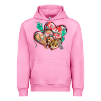 Fuchsia Pink nurse hearts Urban Hoodie - CowGirlArtShop
