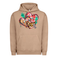 Pigment Burro nurse hearts Urban Hoodie - CowGirlArtShop