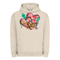 Pigment French Oak nurse hearts Urban Hoodie - CowGirlArtShop