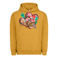 Pigment Peanut Butter nurse hearts Urban Hoodie - CowGirlArtShop