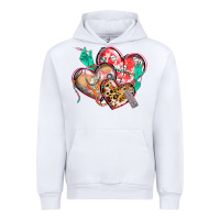 White nurse hearts Urban Hoodie - CowGirlArtShop