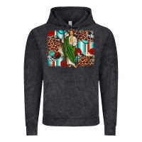 San Judas Leopard Cowhide Background Vintage Hoodie | Teevron