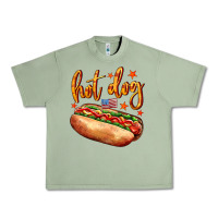 Oil Green hot dog Urban Heavy Tee - AdoDesignShop