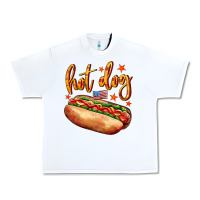 White hot dog Urban Heavy Tee - AdoDesignShop