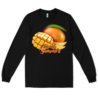 Black Mango Tropical Summer Long Sleeve Tee - Jasminsmagicworld