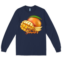 Navy Mango Tropical Summer Long Sleeve Tee - Jasminsmagicworld