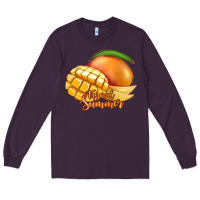 Plum Mango Tropical Summer Long Sleeve Tee - Jasminsmagicworld