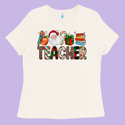 Teacher Christmas Ladies Tee Designed By Jahusdesignshop