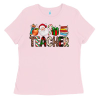 Bubblegum Pink teacher christmas Ladies Tee - JahusDesignShop