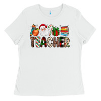 White teacher christmas Ladies Tee - JahusDesignShop