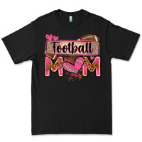 Black football mom with leopard Premium Tee - Zillion Design Studio