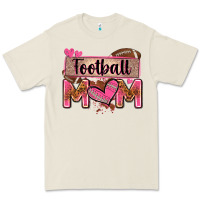 Bone football mom with leopard Premium Tee - Zillion Design Studio