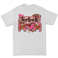 Dove Grey football mom with leopard Premium Tee - Zillion Design Studio