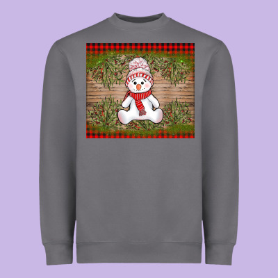 Christmas Snowman Heavyweight Sweatshirt Designed By Adodesignshop