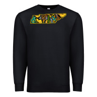 Black Western Tenessee Map Sunflower Pattern Premium Sweatshirt - Bettercallsaul