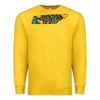 Lemon Western Tenessee Map Sunflower Pattern Premium Sweatshirt - Bettercallsaul