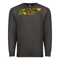 Smoke Western Tenessee Map Sunflower Pattern Premium Sweatshirt - Bettercallsaul
