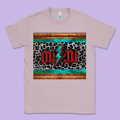 Leopard Lightning Bolt Mimi Mother's Day Classic Tee Designed By Jasminsmagicworld