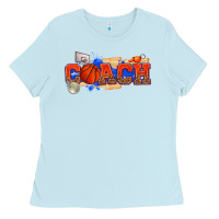 Baby Blue basketball coach Ladies Tee - texasbilliewilder