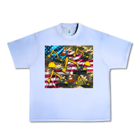 Grape Ice excavator American flag Urban Heavy Tee - Artiststas