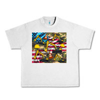 Lunar Rock excavator American flag Urban Heavy Tee - Artiststas