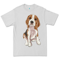 Dove Grey beagle Premium Tee - RanaPortraitStore
