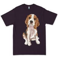 Plum beagle Premium Tee - RanaPortraitStore