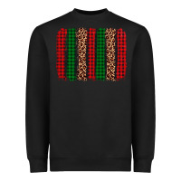 Black christmas glitter leopard brushstroke Heavyweight Sweatshirt - AdoDesignShop