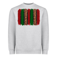 Heather Grey christmas glitter leopard brushstroke Heavyweight Sweatshirt - AdoDesignShop