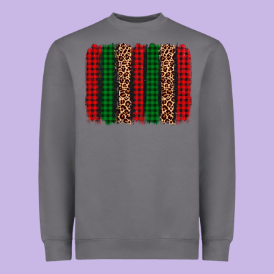 Christmas Glitter Leopard Brushstroke Heavyweight Sweatshirt Designed By Adodesignshop
