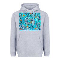 Heather Grey humpback whale mousepad Heavyweight Hoodie - BarkalooDesign