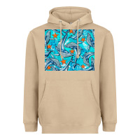 Mushroom humpback whale mousepad Heavyweight Hoodie - BarkalooDesign