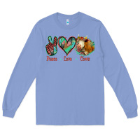 Colony Blue Peace Love Cows Long Sleeve Tee - Jasminsmagicworld