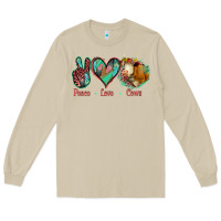 Mushroom Peace Love Cows Long Sleeve Tee - Jasminsmagicworld