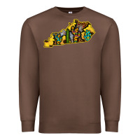 Chestnut Kentucky Map Western Sunflower Pattern Premium Sweatshirt - Bettercallsaul