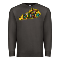 Smoke Kentucky Map Western Sunflower Pattern Premium Sweatshirt - Bettercallsaul