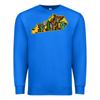 True Royal Kentucky Map Western Sunflower Pattern Premium Sweatshirt - Bettercallsaul