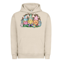 Pigment French Oak Easter Day gnomes Urban Hoodie - HowdyJamesFarm