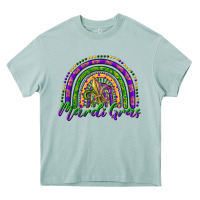 Arona mardi gras rainbow and fleur de lis Heavy Core Tee - RanaPortraitStore