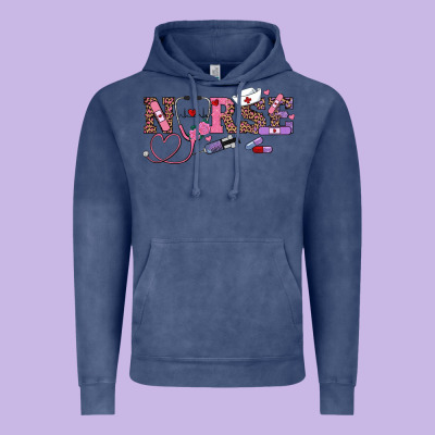 Valentine's Day Nurse Vintage Hoodie Designed By Ranaportraitstore