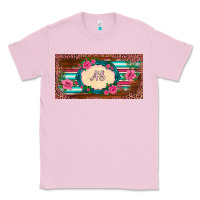 Bubblegum Pink preview western pink flovers leopard serape   license plate template Classic Tee - BarkalooDesign