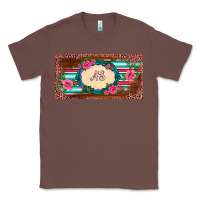 Chestnut preview western pink flovers leopard serape   license plate template Classic Tee - BarkalooDesign