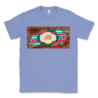 Preview Western Pink Flovers Leopard Serape   License Plate Template Classic Tee | Teevron